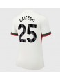 Billige Chelsea Moises Caicedo #25 Bortedrakt Dame 2025-26 Kortermet